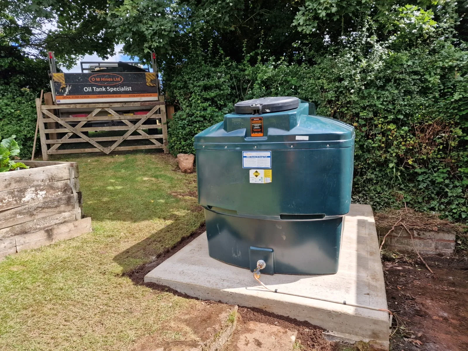 2000L bunded tank replacement — Wellington